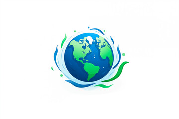 Cartoon planet Earth vector icon on white background Generated AI