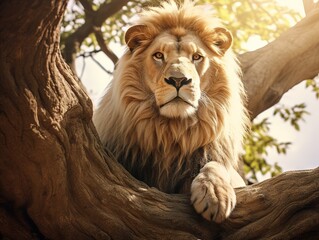 Obraz premium Tree lion