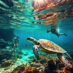 Fototapeta premium Sea turtle