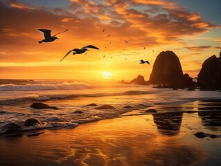 Sunset on the Oregon Coast