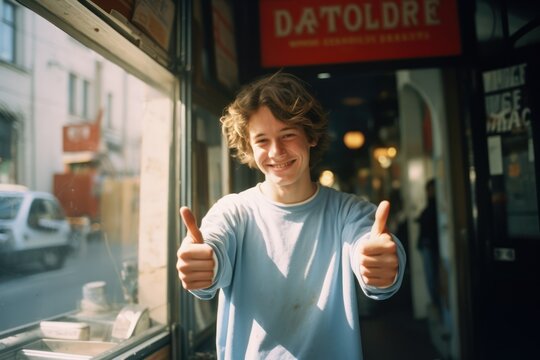 stylised portrait of a person outdoors in the style of street-photo