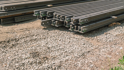 Steel rails of special cross-section laid on sleepers form the path along which the rolling stock...