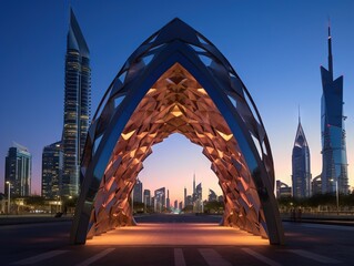 Dubai Financial District - obrazy, fototapety, plakaty