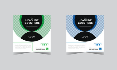 Free  digital marketing agency social media post design corporate social media post template