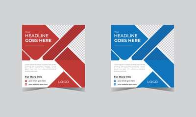 Free  digital marketing agency social media post design corporate social media post template