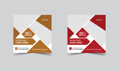 Free  digital marketing agency social media post design corporate social media post template