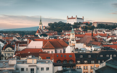 View on the old town of Bratislava