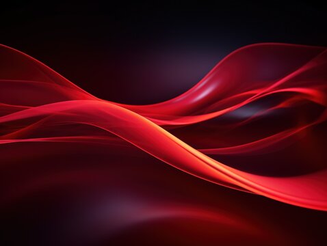 Abstract red wavy lines