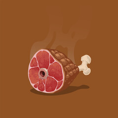 beef cartoon illustration vector art