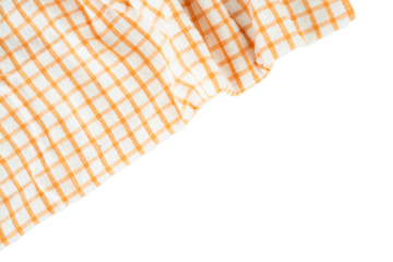 striped checkered napkin fabric copy space