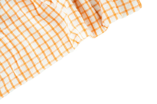 striped checkered napkin fabric copy space