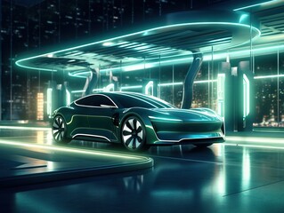 Fototapeta premium Electric Car Charging