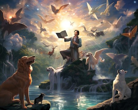 Dog Political analyst interpreting current events