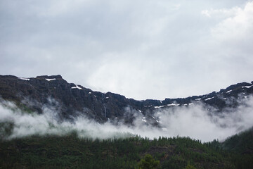 Polar day on Putorana Plateau landscape. Russia, Taimyr