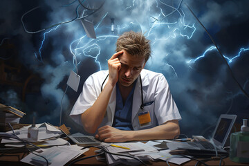 Stressed Doctor
