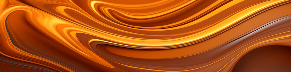 Swirled caramel-chocolate texture
