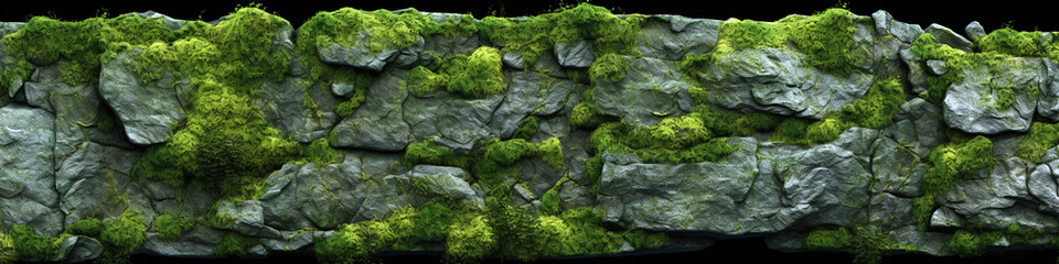 Mossy rock texture - obrazy, fototapety, plakaty