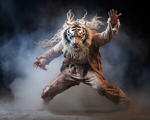 Tiger Choreographer creating a mesmerizing dance