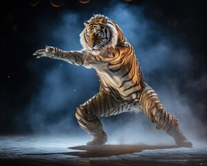 Tiger Choreographer creating a mesmerizing dance