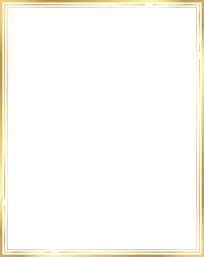 Vector of Christmas Simple Gold border