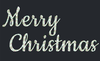 Merry Christmas. Lettering. Inscription. High quality vector illustration.