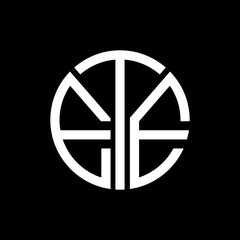 ETE letter logo abstract design. ETE unique design, ETE letter logo design on black background. ETE creative initials letter logo concept. ETE letter design.ETE
