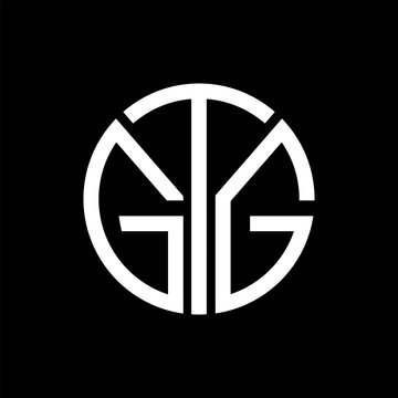 GTG letter logo abstract design. GTG unique design, GTG letter logo design on black background. GTG creative initials letter logo concept. GTG letter design.GTG
