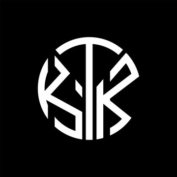KTK letter logo abstract design. KTK unique design, KTK letter logo design on black background. KTK creative initials letter logo concept. KTK letter design.KTK
