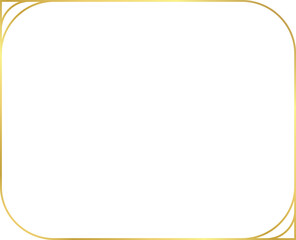Vector of Christmas Simple Gold border