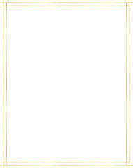 Vector of Christmas Simple Gold border