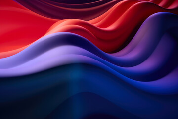 Vivid 3D Background: Rounded Lines and Rich Hues