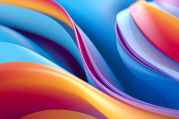 Smooth Curves and Deep Color Palette in 3D