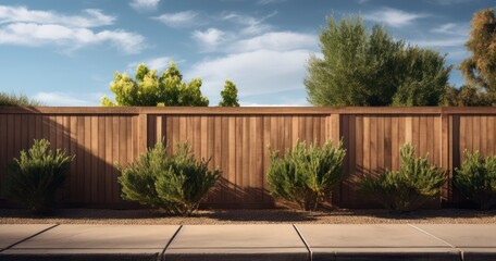 Sleek Lines, Secure Borders. Innovations in Modern Fence Construction. Generative AI