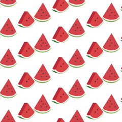 seamless pattern with watermelon