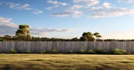Sleek Lines, Secure Borders. Innovations in Modern Fence Construction. Generative AI