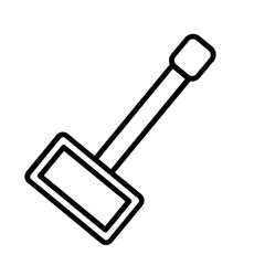 Aquarium Glass Cleaner Icon and Illustration in Line Style