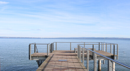 Obraz premium Steg zum See