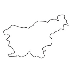 slovenia map, slovenia vector, slovenia outline, slovenia