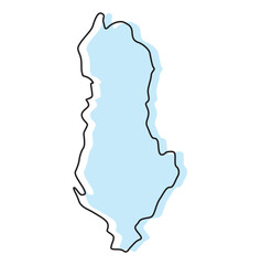 albania map, albania vector, albania outline, albania
