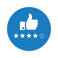 Experience, feedback, review icon.
