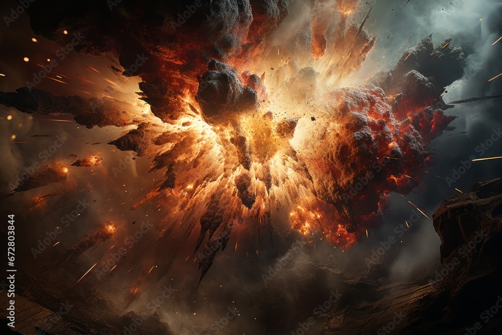 Poster captivating image of distant planets and mesmerizing cosmic glow in the enchanting starry cosmos