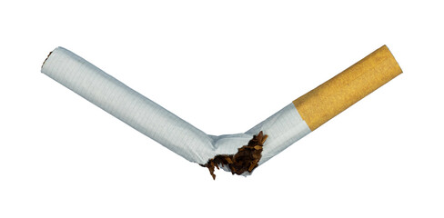 the break cigarette isolated. healthy concept element - obrazy, fototapety, plakaty