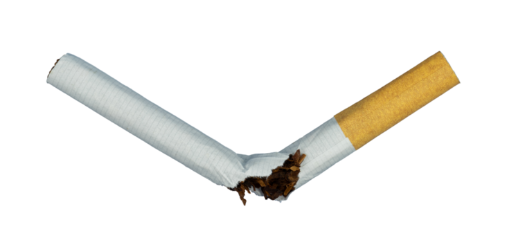 the break cigarette isolated. healthy concept element