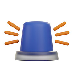 Police Siren 3D Illustration
