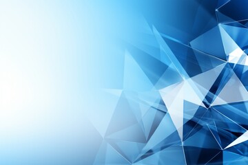 Abstract geometric blue and light blue texture background with intricate white patterns