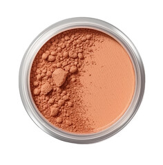 makeup powder isolated on a transparent background