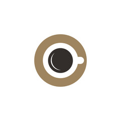 coffee and cup logo vector