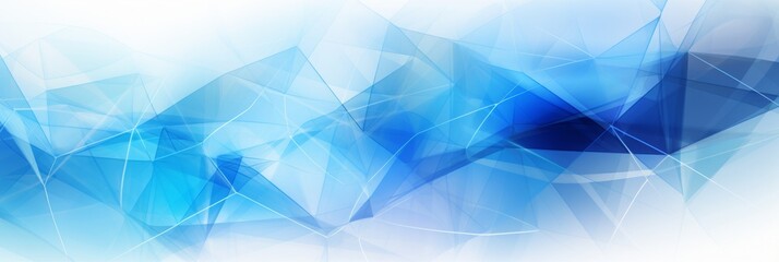 Abstract geometric blue and light blue background with white textured elements and dynamic patterns