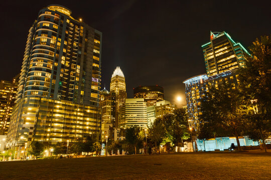Downtown skyline in Charlotte, North Carolina 