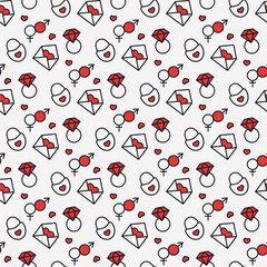 seamless pattern with hearts